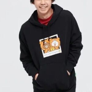 Uniqlo x LINE Friend Year of the Tiger Black Collection Hoodie